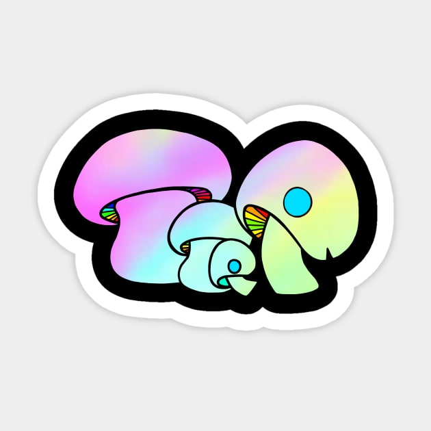 Pastel magic Mushrooms Sticker by DNASCC